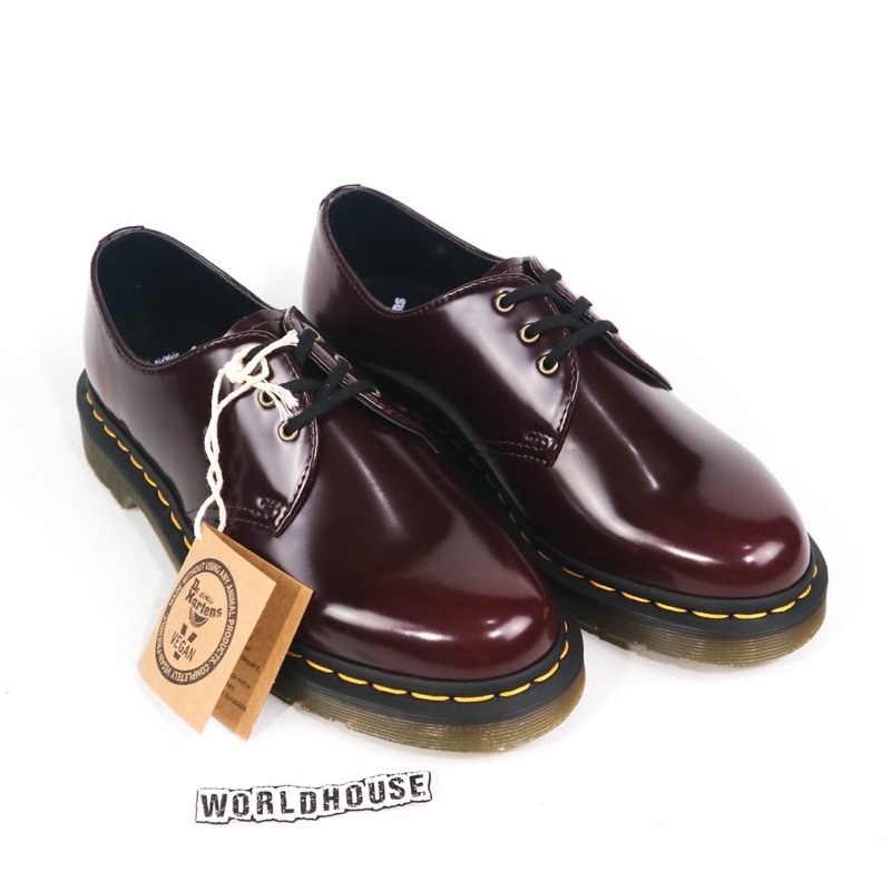 Dr Martens 1461 vegan cherry red original 3 eye