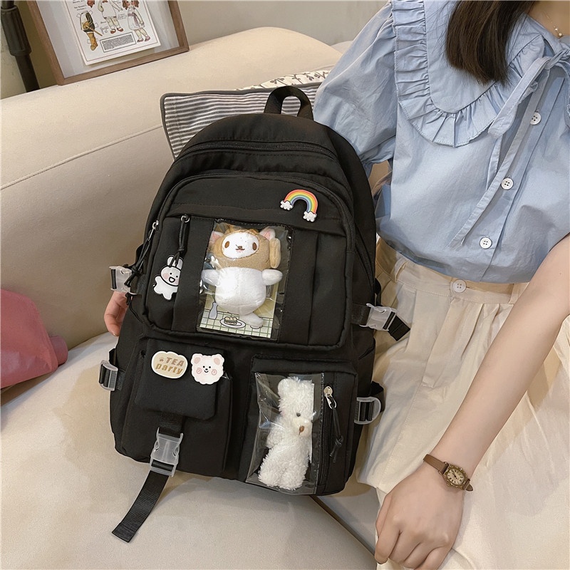 TAS RANSEL SEKOLAH E4898 TAS RANSEL BACKPACK IMPORT TAS RANSEL KOREA TERLARIS