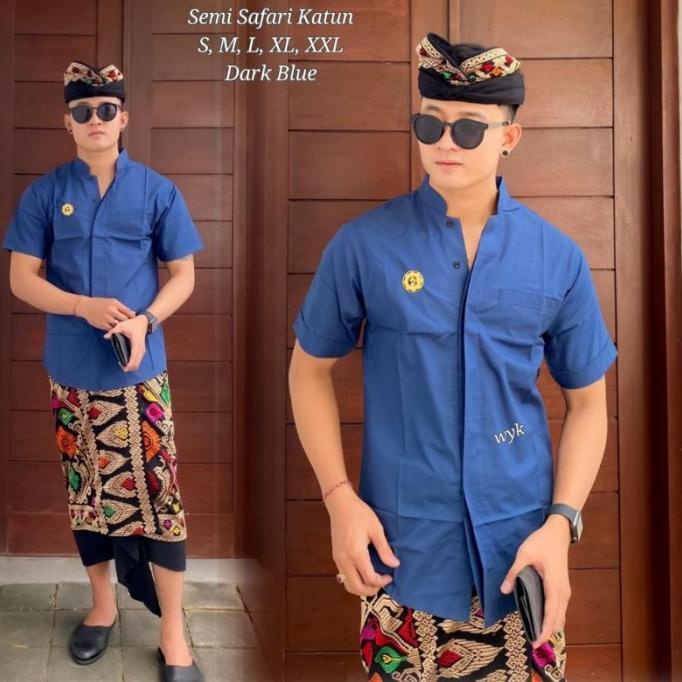 TERMURAH Baju Semi Safari Bali Agung/Pakaian Adat Bali/Baju Koko Pria