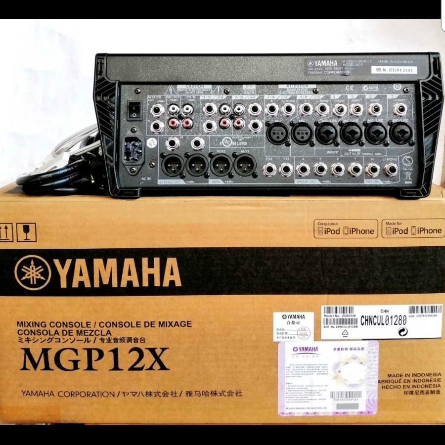 audio mixer yamaha mgp 12x/mgp12x/mgp12 x ( 12 channel ) GRADE A