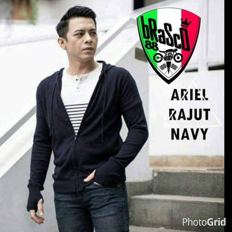 SWEATER RAJUT ARIEL NOAH GREENLIGHT BIRU NAVY - RAJUT GREENLIGHT - SWEATER RAJUT ARIEL - SWEATER GRE