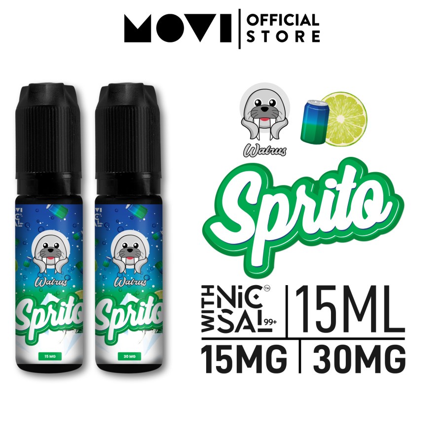 Walrus Sprito Salt Nic 15ML by MOVI x ALLV