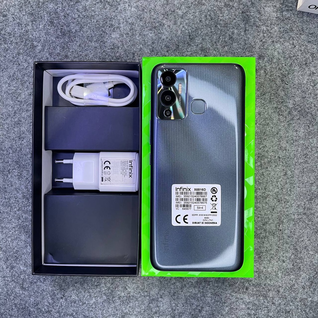 INFINIX HOT 12 PLAY NFC 4+64GB Second Mulus NoMinus Bekas Seperti Baru