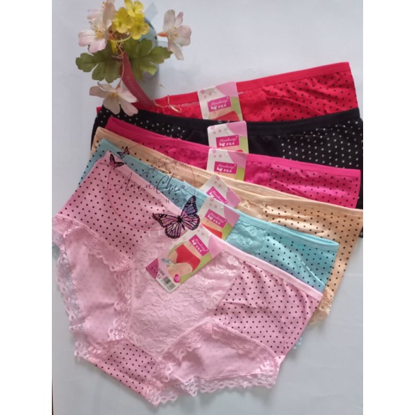 CD WANITA MIAOKAIQI 3368 / CD WANITA RENDA SEXY TRANSPARAN / Celana Dalam Renda FIT TO L-XL