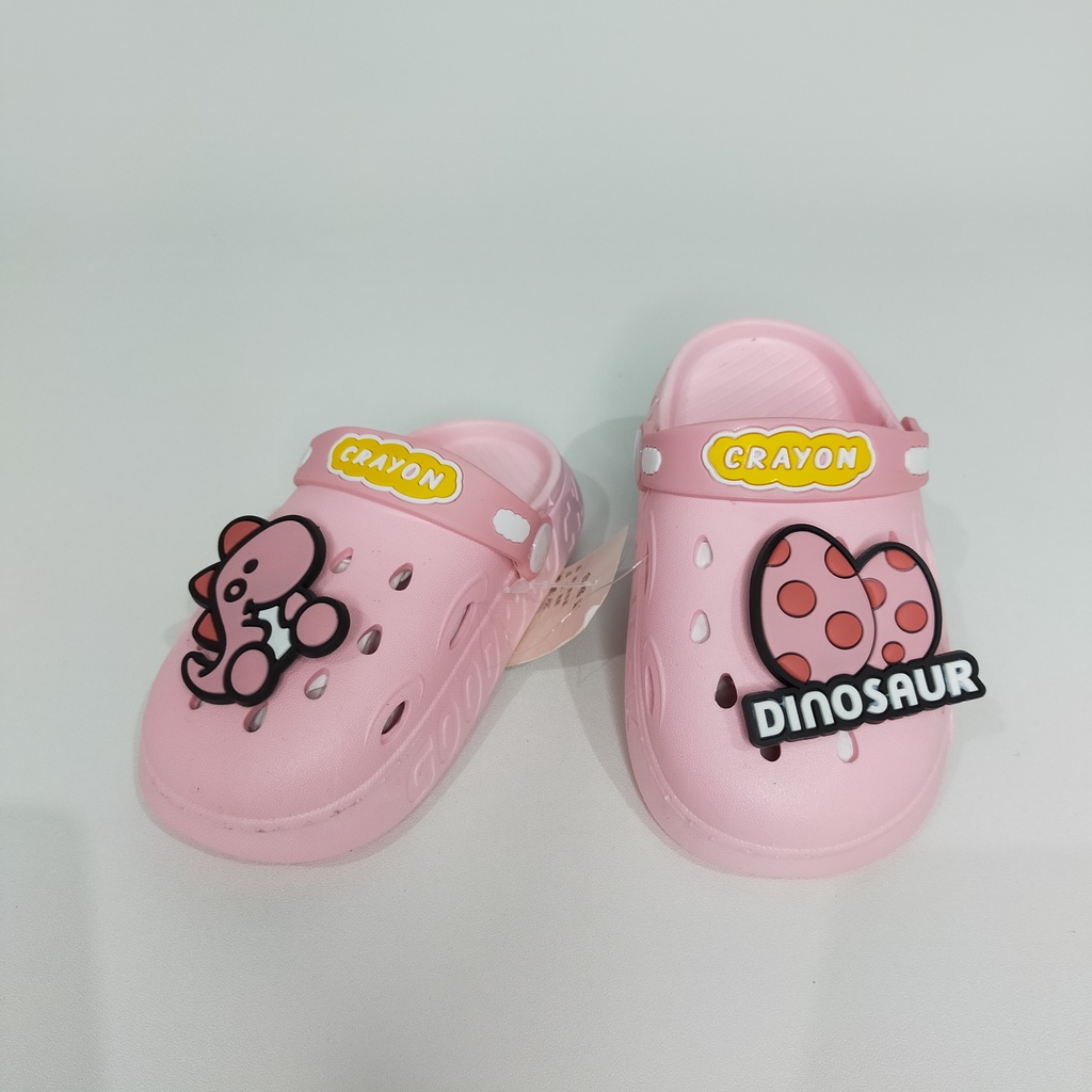 SANDAL ANAK SLIP ON KARAKTER DINO LUCU