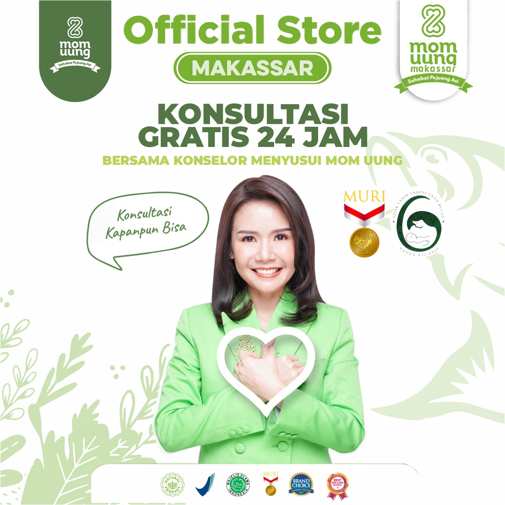 MOM UUNG ASI BOOSTER 60 KAPSUL/ PELANCAR ASI NATURAL / BPOM HALAL / MOMUUNG MAKASSAR