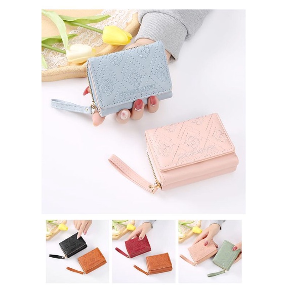 DW-13 Dompet Lipat Relesting Wanita Import love