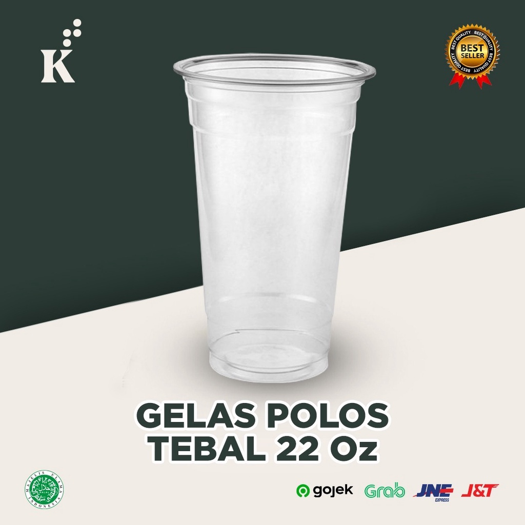 Gelas Polos Tebal isi 50 Cup