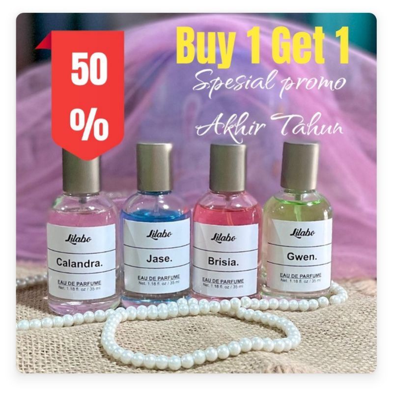 PROMO BELI 1 GRATIS 1 PARFUM ANDINSKIN LELABU PARFUM VIRAL LILABO PARFUM WANITA TAHAN LAMA 30 ML