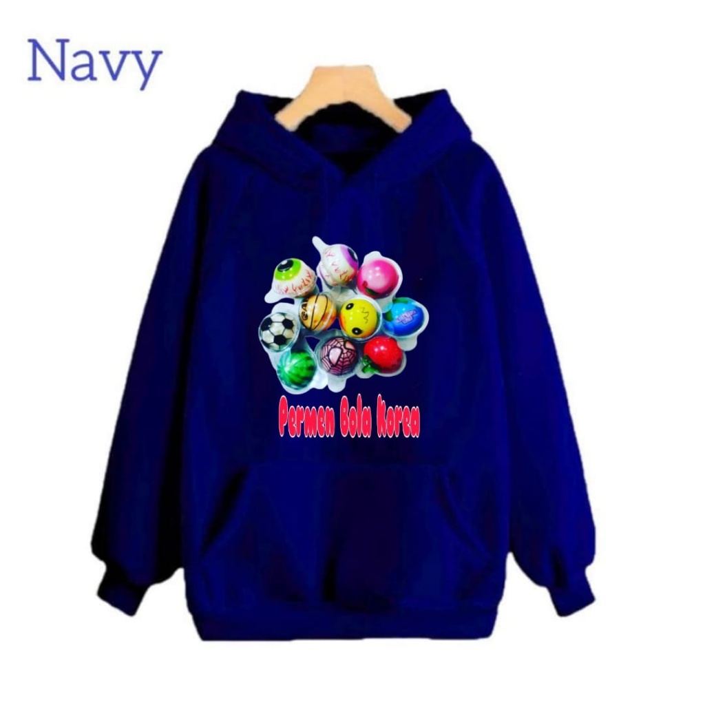 Hzl_outfit Hoodie Sweater Anak Permen Bola Korea/Hoodie Anak Anak (BAYAR COD)