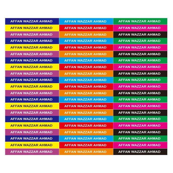 

Stiker vinyl Nama Panjang Lengkap