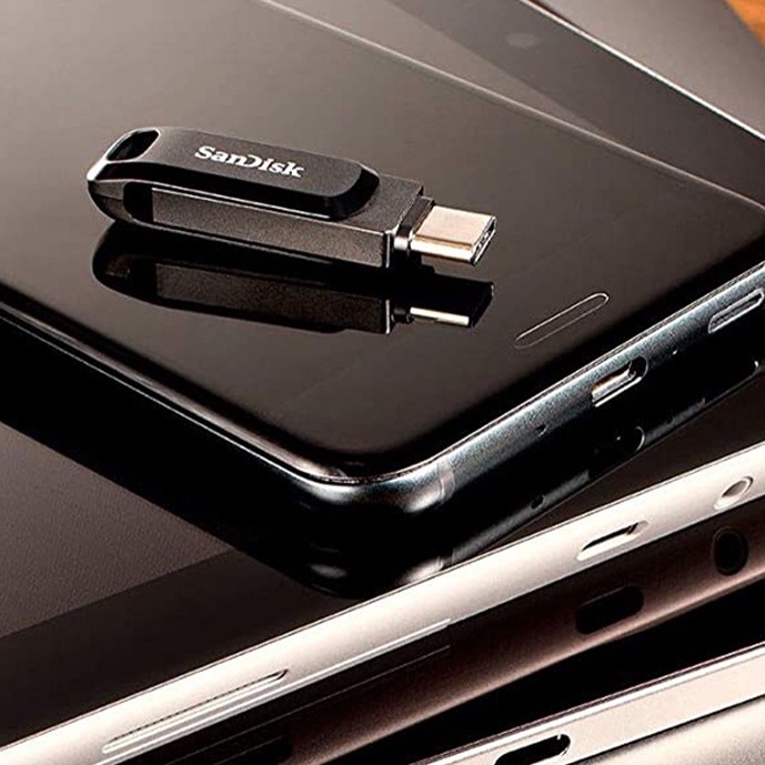 Sandisk Flashdisk OTG Type C hp 32GB 64GB 128GB SanDisk Dual Drive USB 3.1 Memory Stick