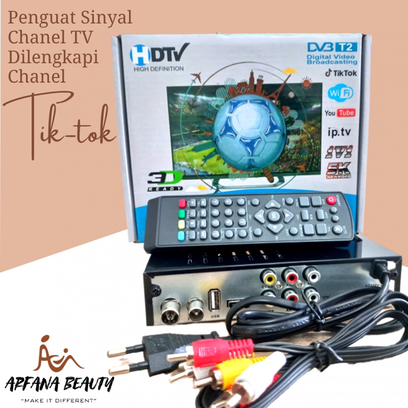 Set Top Box Tv Digital Tabung Antena Televisi Penguat Sinyal Chanel TV STB DVB T2 Full HD Receiver Wifi Youtube Setop Box Penerima Siaran Digital Elektronik Antena Televisi Tabung Digital Premium Original