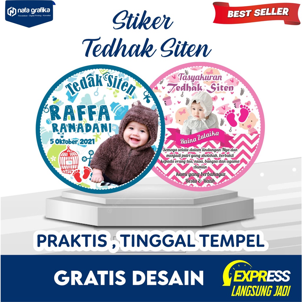 

CETAK STIKER LABEL TEDHAK SITEN DUNDUNAN FREE DESAIN MURAH EXPRESS LANGSUNG KIRIM