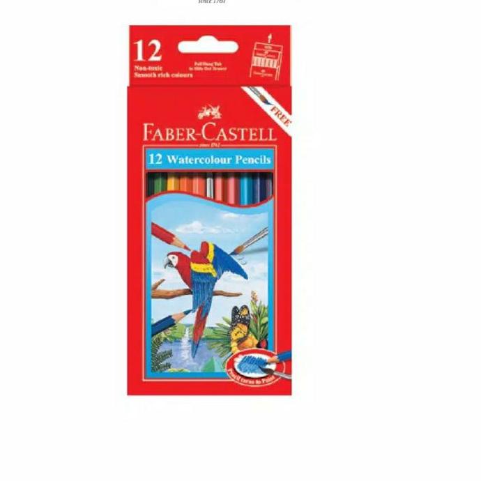 

라마 Faber-Castell Watercolour Pencils 12 warna Long Best