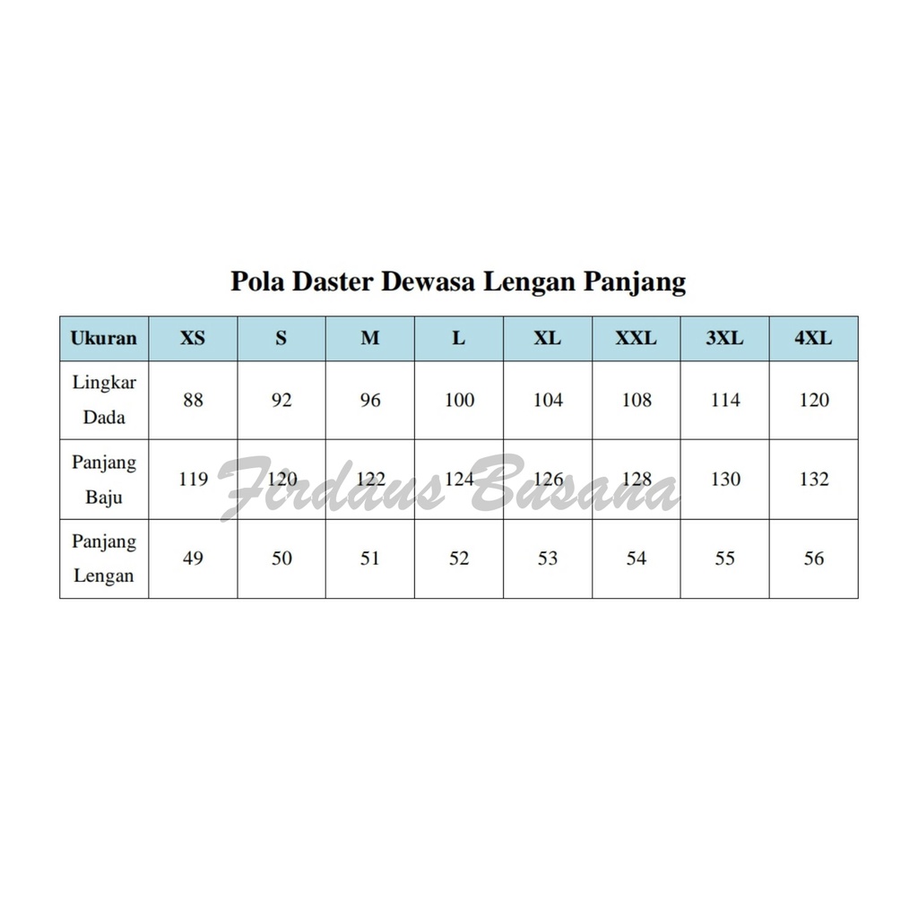 Partenzil Pola Daster Dewasa Lengan Panjang Pola Baju Wanita Pola Daster Pola Jiplak Daster Pola