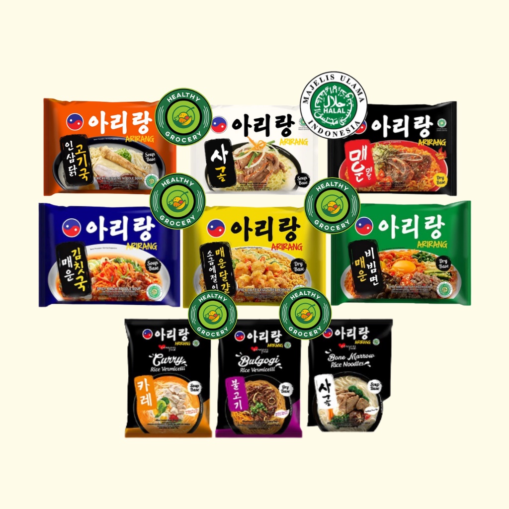 Arirang Noodle All Varian / Mie instant Arirang Halal