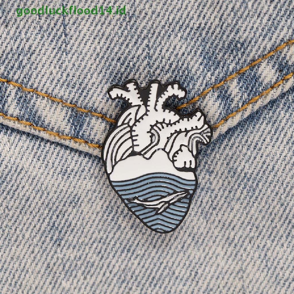 [GOOGFOUR] Enamel Pin Halloween Seni Hati Mental Bros Jeans Lapel Badges Pin [TOP]