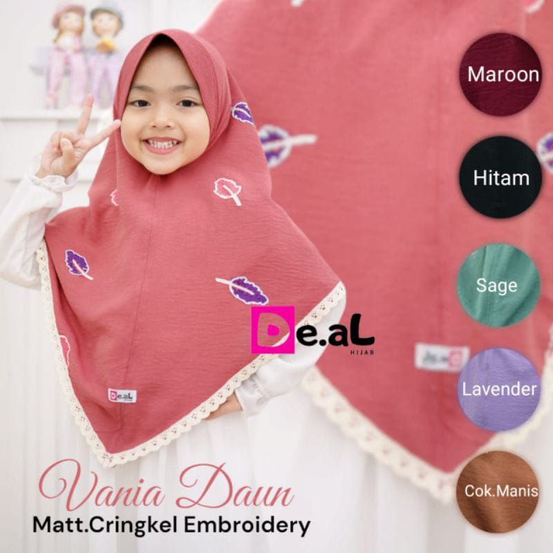 HIJAB INSTAN VANIA DAUN anak