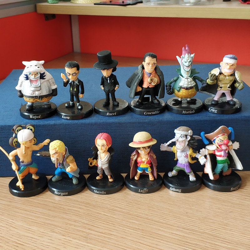 One PIECE Anime Figure Devil Buggy Crocodile Shanks Luffy Q Ver Anime Kartun Figuras Collection Model Mainan Untuk Anak