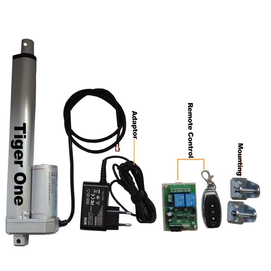 Kumau Aktuator, Actuator 12V Linear Aktuator, Linear Actuator 20cm 1000N
