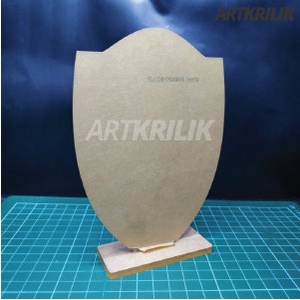 Tro Plakat Polos Bahan Akrilik 3Mm Dan Dudukan 5Mm (1Set)