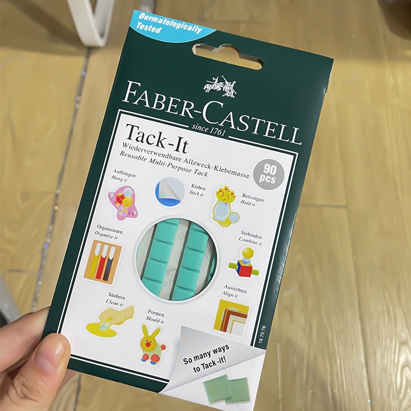 Tack It Faber Castell isi 90 pcs perekat multifungsi nail lem reusable