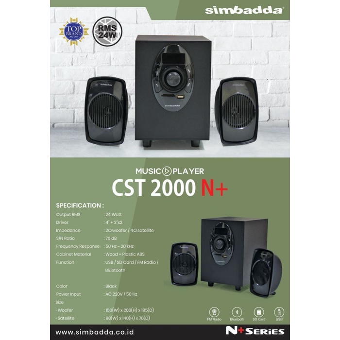 Speaker SIMBADDA CST 2000N+ Original | ITECHBALI