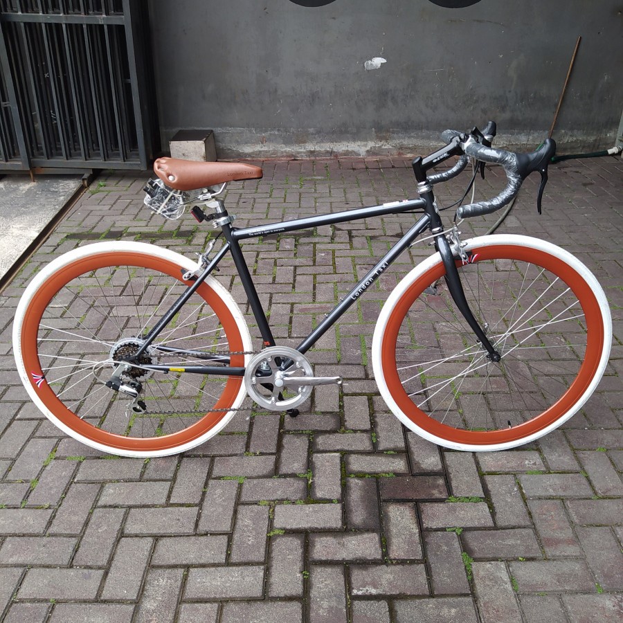Sepeda Balap Roadbike London Taxi 700c 6 Speed Grey Original Rim Brake