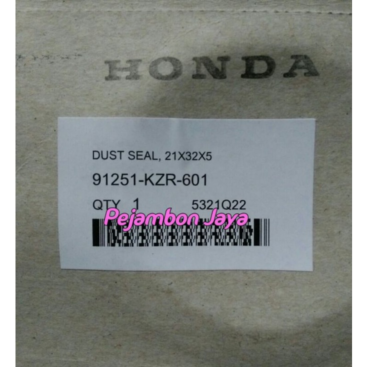 91251KZR601 DUST SEAL 21X32X5
