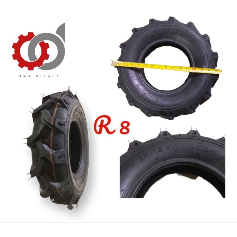 Ban luar atv ban cultivator mini Ring 8 ban R8 ban R 8-4.00