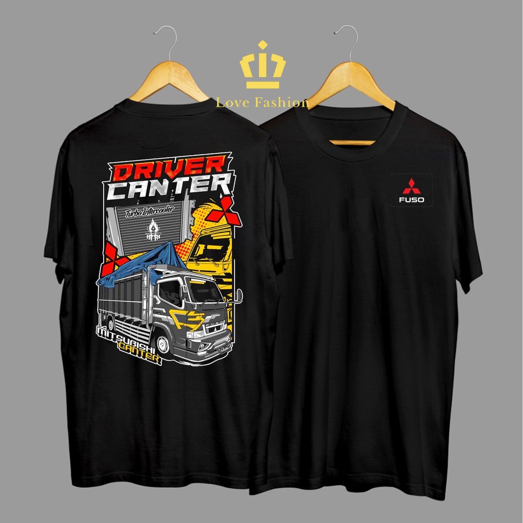 Kaos Tshirt Baju Distro Mitsubishi Canter Driver Canter Premium Terbaru