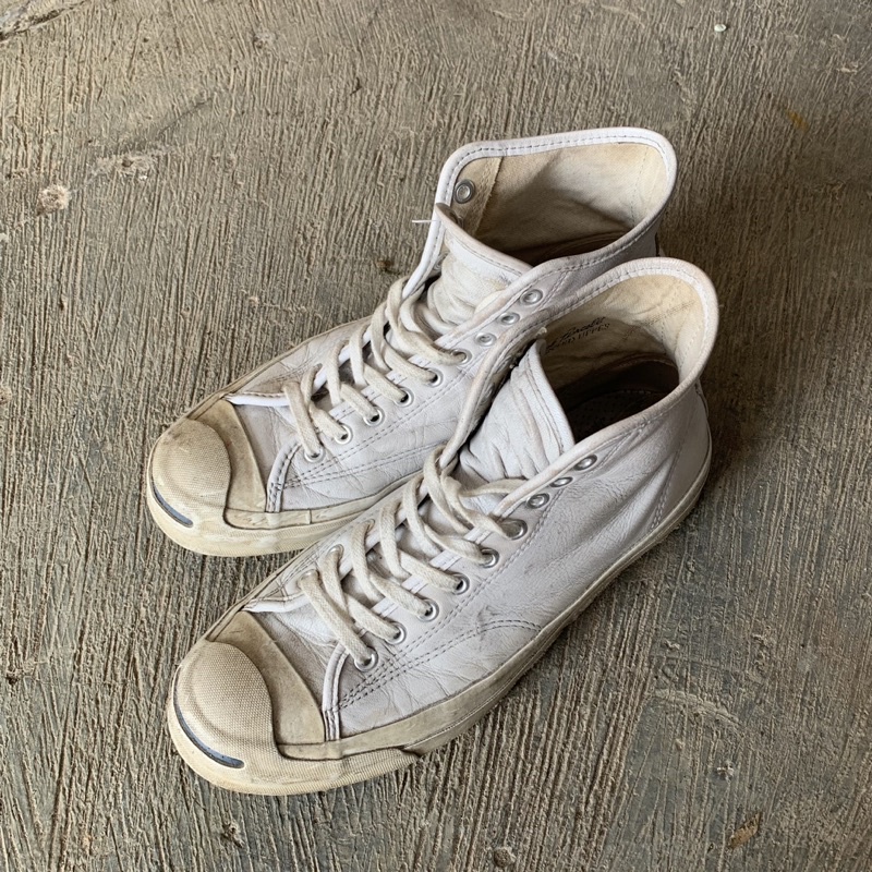 converse jack purcell signature high white leather