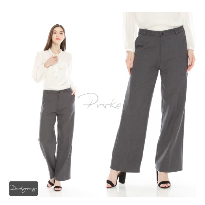 Celana HIGHWAIST PRVKA / Celana Kain / Celana Bahan Kerja Wanita / Celana Kerja FORMAL HIGHWAIST