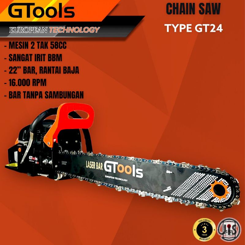 Chainsaw gtools GT24 22inch 2 tak EUROPAN TECHNOLOGY