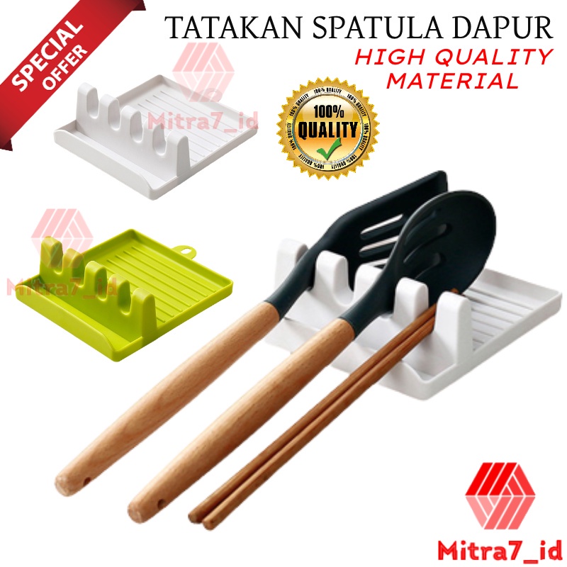 [M7] TEMPAT TATAKAN SPATULA / TATAKAN TUTUP PANCI / PENYANGGA TUTUP PANCI DAPUR SERBAGUNA