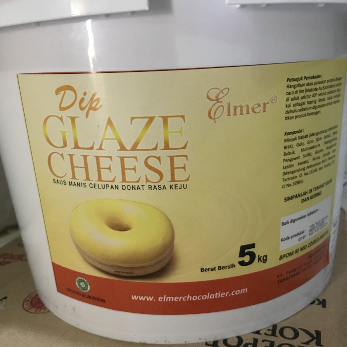 

Elmer Dip Glaze - Topping Donat Cheese / Keju Repack 500gr