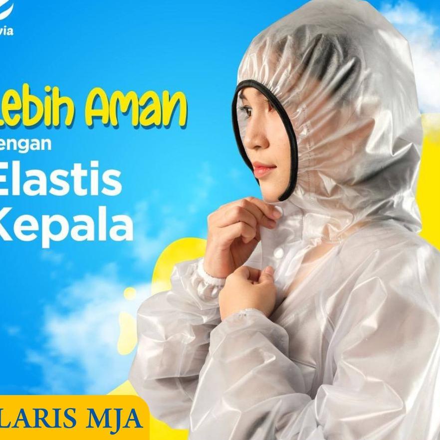 Setelan Jas Hujan Dewasa Tugas Negara Bos Transparan Plevia Backpack Pria Wanita Mantel Bening