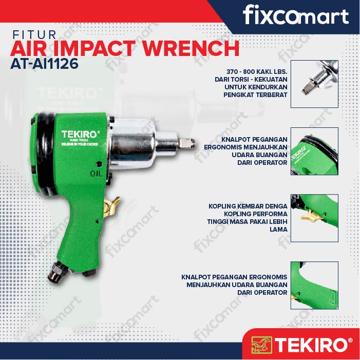 Tekiro Air Impact 1/2 Inch / Mesin Pneumatic Impact