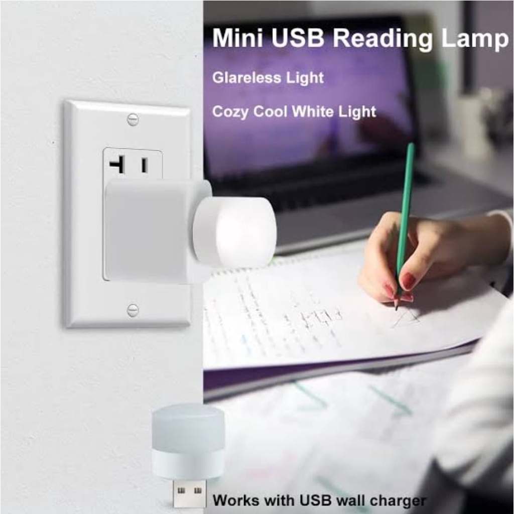 ⭐️𝐈𝐇𝐒 𝟖𝟓𝟎 𝐋𝐚𝐦𝐩𝐮𝐧𝐠⭐️Lampu LED USB Mini Lampu Baca Tidur Travel Portable USB Mini Light