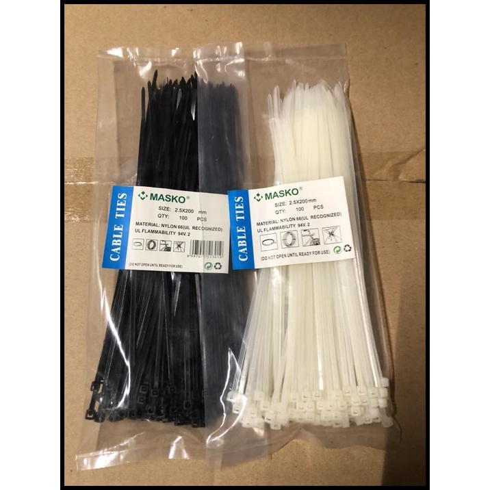 

Kabel Ties Tali Tis 200Mm 2.5 X 200 Mm 20 Cm Isi 100 Pcs