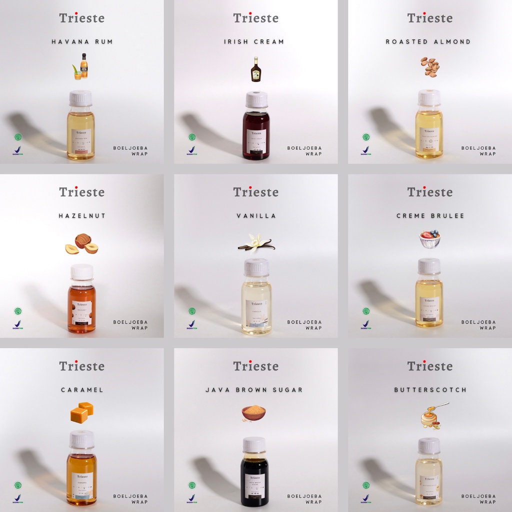 Trieste All Varian Coffee Syrup Repack [30, 50, 100] g