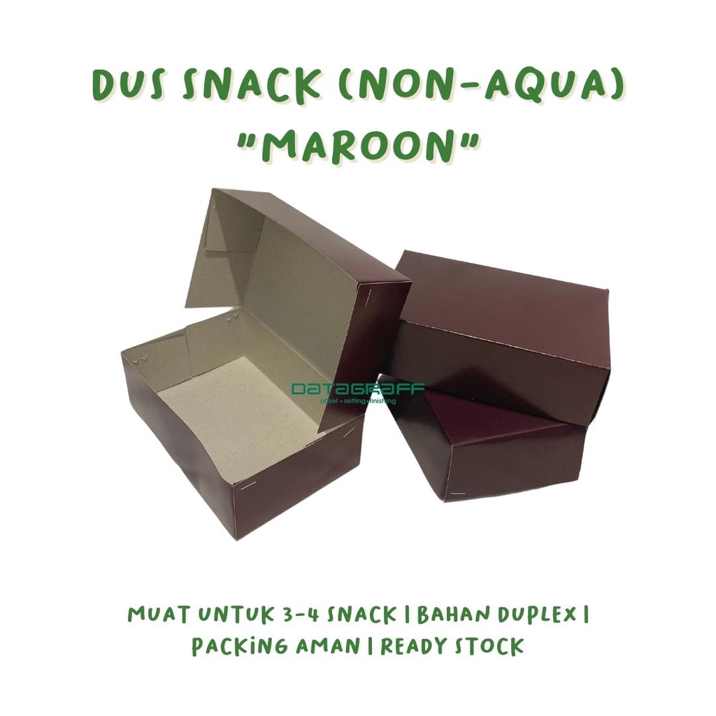 Dus Snack (NON AQUA) - Box Snack - Kardus Snack - Bungkus Snack - Dus Duplex Snack - Kemasan Snack -