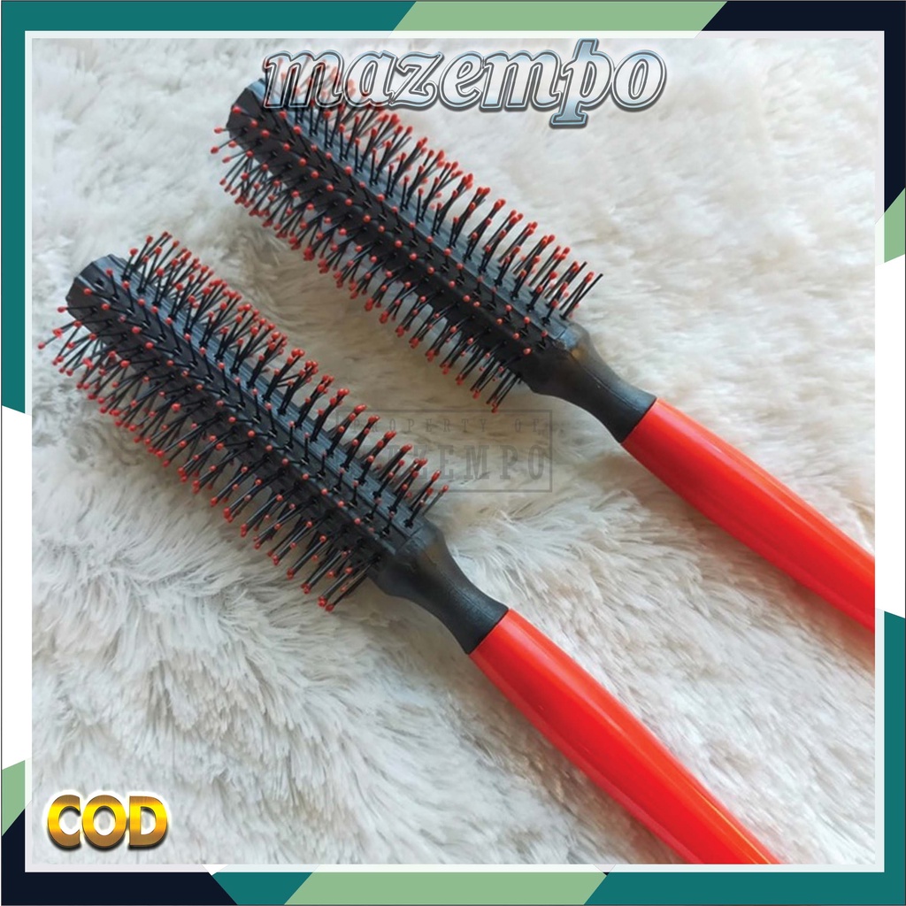 SISIR BLOW BINTIK MERAH PUTIH WANITA KERITING ANTI KUSUT