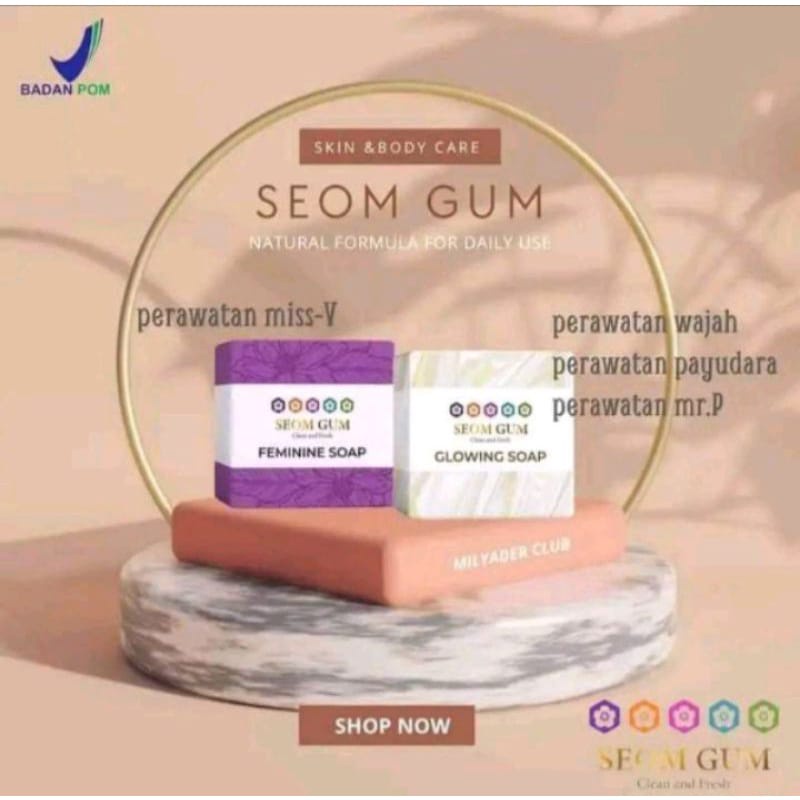 PROMO HARI INI SEOM GUM GLOWING SOAP CLEAN AND FRESH  - SEOM GUM FEMININE SOAP 1 PCS ORI BPOM