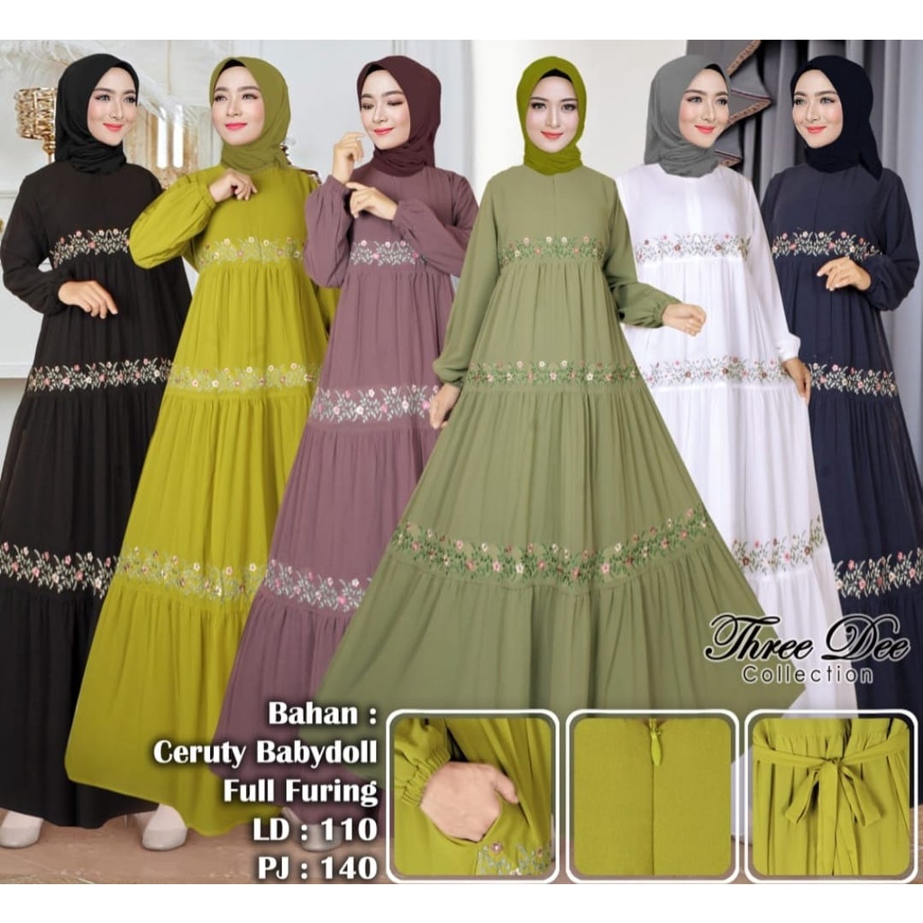 Gamis Bordir Ceruty
