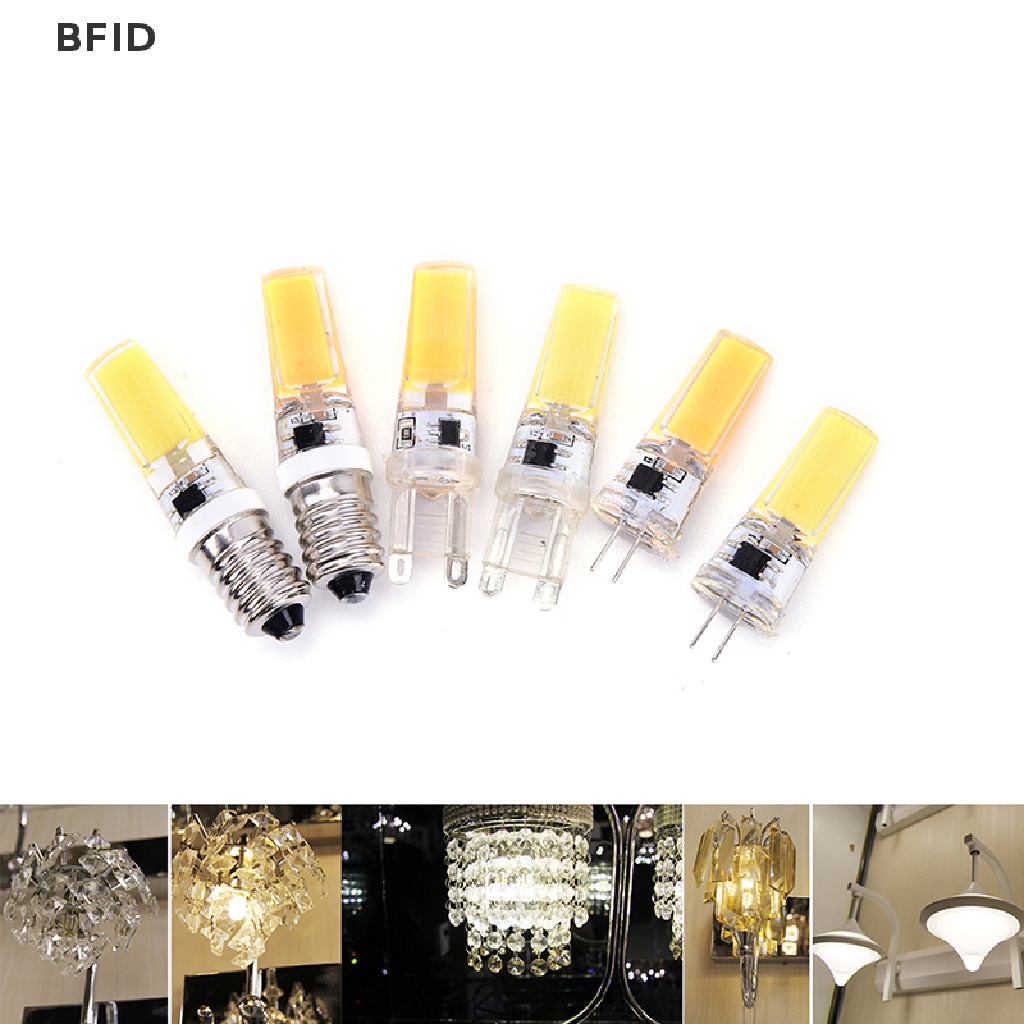 [BFID] Lampu Bohlam Mini Dimmable G4 G9 E14 COB SMD LED Silicone Crystal Light 9W 220V [ID]