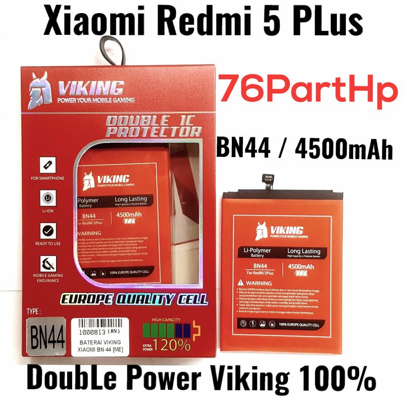 Baterai Viking Xiaomi Redmi 5 Plus Batrei Baterai Baterai