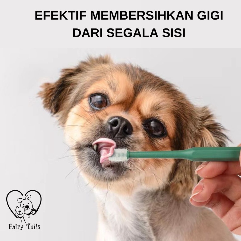 Sikat Gigi Anabul Anjing dan Kucing Beragam Pilihan Sikat 360 Derajat Sikat Nano Toothbrush Sikat Lembut / Pet Toothbrush for Cat and Dog