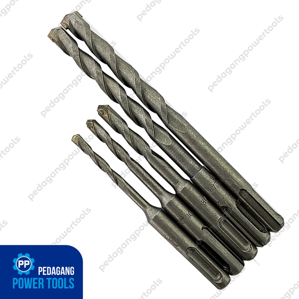 MOLLAR MATA BOR SDS PLUS SET 5 PCS PELUBANG BETON HAMMER DRILL BITS